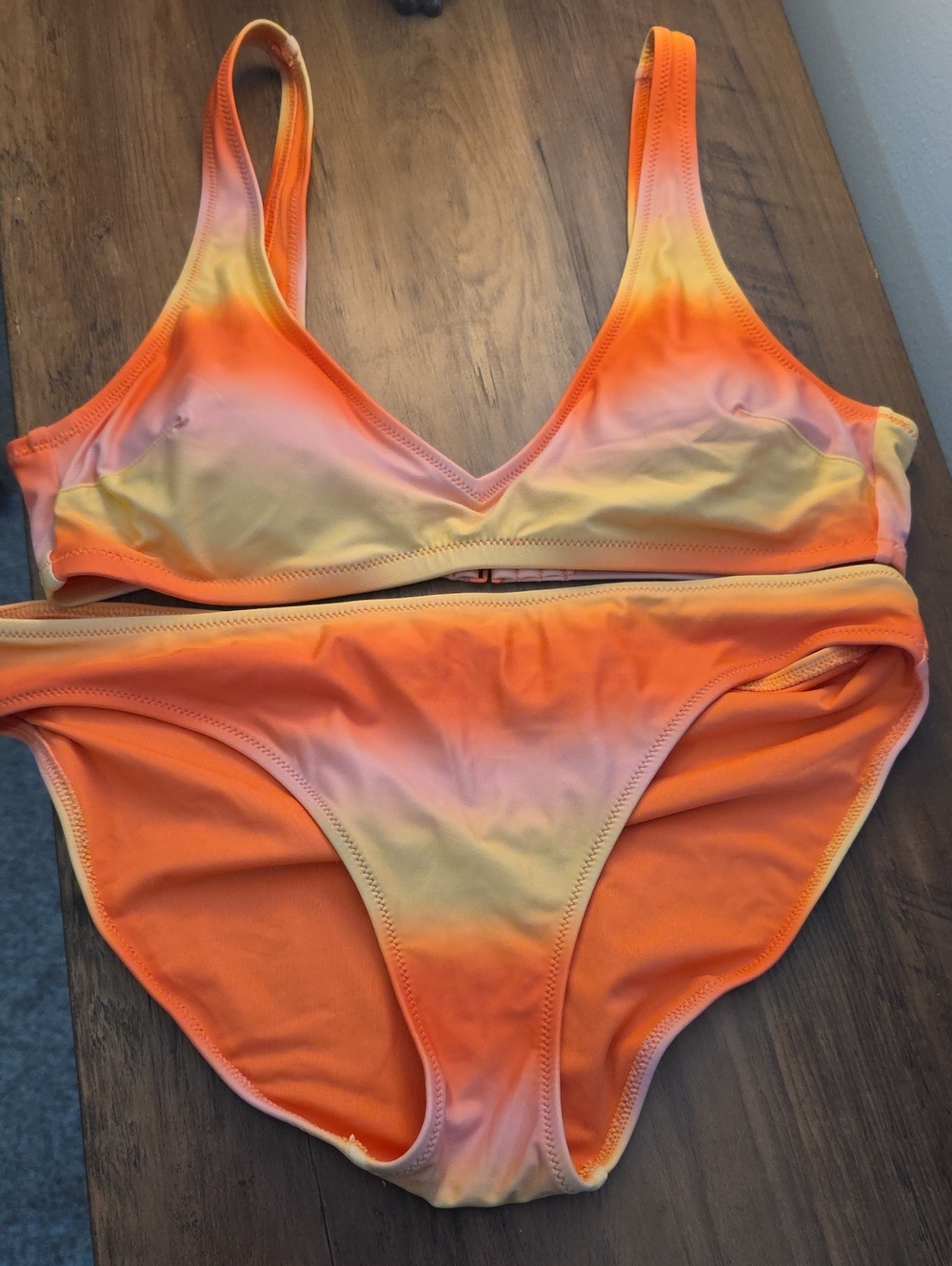 aerie Orange Ombre Two-Piece Bikini